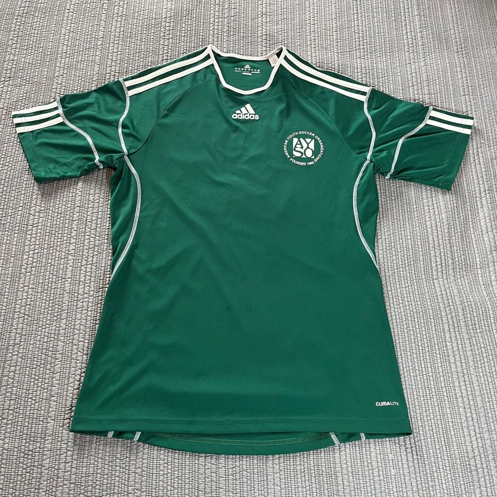 Adidas Climalite AYSO #23 Soccer Jersey Green Men’s Medium